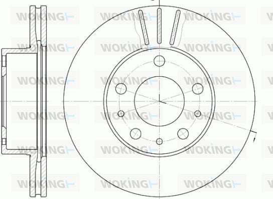 Woking D6476.10 - Тормозной диск autosila-amz.com