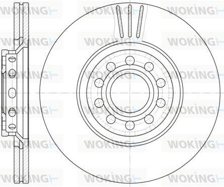 Woking D6596.10 - Тормозной диск autosila-amz.com