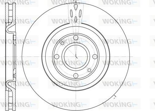 Woking D6590.10 - Тормозной диск autosila-amz.com