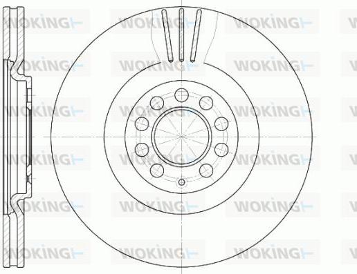 Woking D6597.10 - Тормозной диск autosila-amz.com