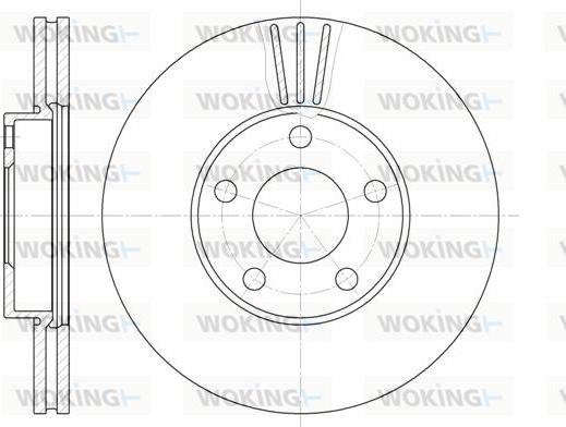 Woking D6549.10 - Тормозной диск autosila-amz.com