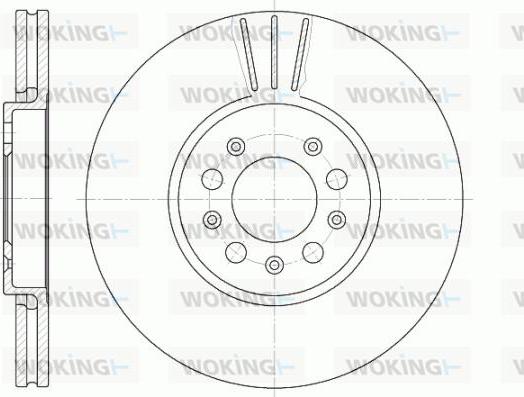 Woking D6544.10 - Тормозной диск autosila-amz.com