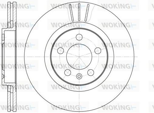 Woking D6546.10 - Тормозной диск autosila-amz.com