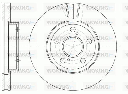 Woking D6540.10 - Тормозной диск autosila-amz.com