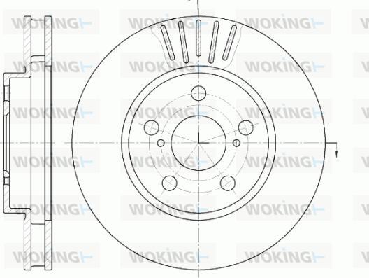 Woking D6541.10 - Тормозной диск autosila-amz.com
