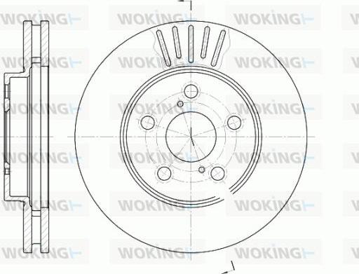 Woking D6542.10 - Тормозной диск autosila-amz.com