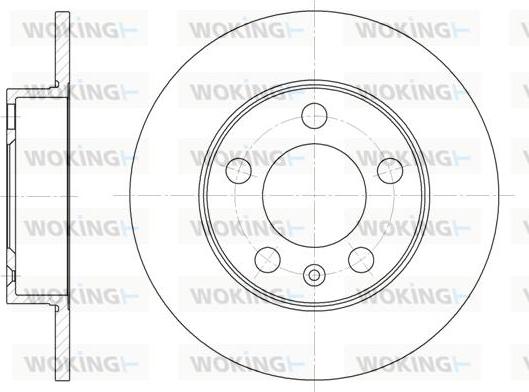 Woking D6547.00 - Тормозной диск autosila-amz.com