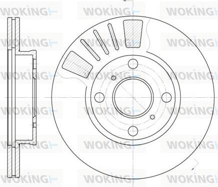 Woking D6569.10 - Тормозной диск autosila-amz.com