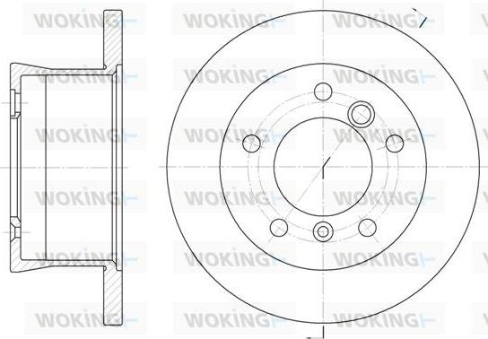 Woking D6566.00 - Тормозной диск autosila-amz.com