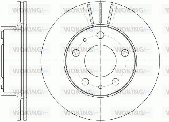 Woking D6504.10 - Тормозной диск autosila-amz.com
