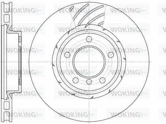 Woking D6508.11 - Тормозной диск autosila-amz.com