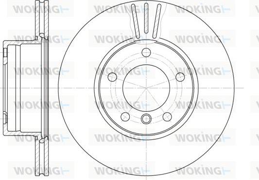 Woking D6514.10 - Тормозной диск autosila-amz.com