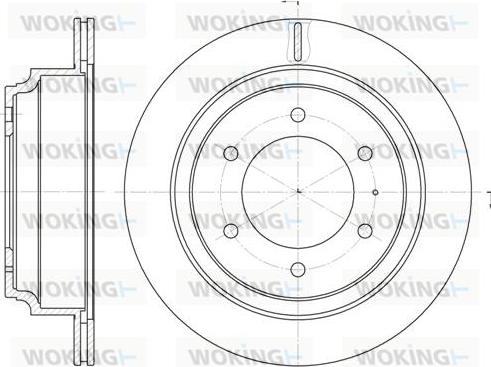 Woking D6515.10 - Тормозной диск autosila-amz.com