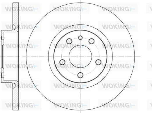 Woking D6512.00 - Тормозной диск autosila-amz.com