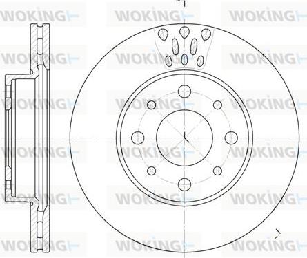 Woking D6517.10 - Тормозной диск autosila-amz.com