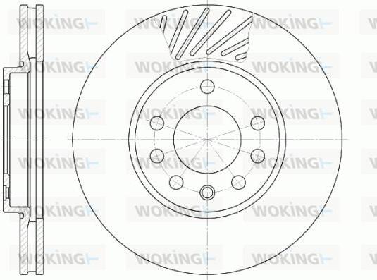 Woking D6584.10 - Тормозной диск autosila-amz.com