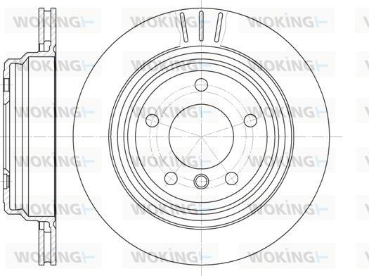 Woking D6588.10 - Тормозной диск autosila-amz.com