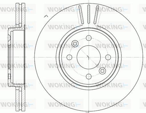 Woking D6583.10 - Тормозной диск autosila-amz.com