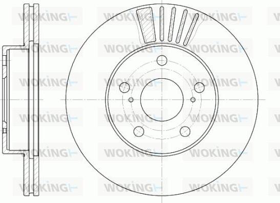 Woking D6582.10 - Тормозной диск autosila-amz.com