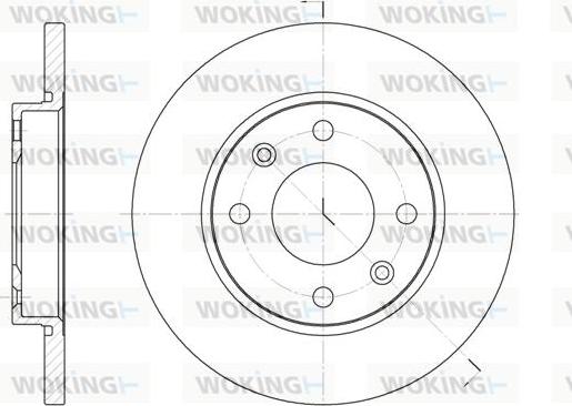 Woking D6535.00 - Тормозной диск autosila-amz.com