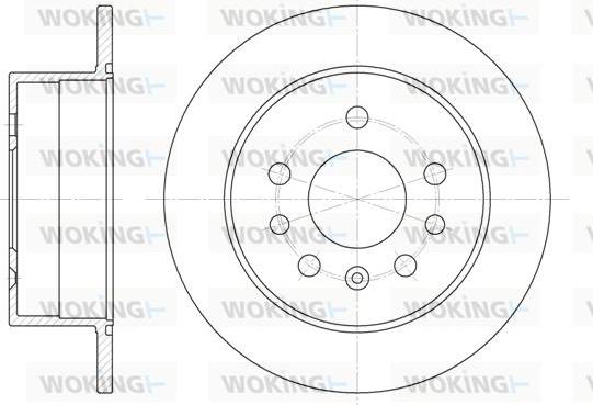 Woking D6532.00 - Тормозной диск autosila-amz.com