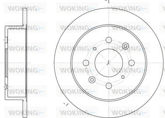 Woking D6521.00 - Тормозной диск autosila-amz.com