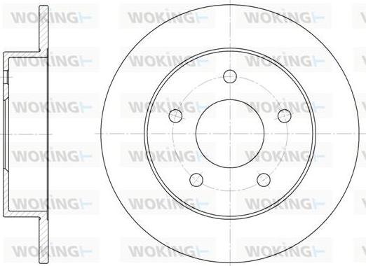 Woking D6574.00 - Тормозной диск autosila-amz.com