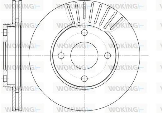 Woking D6575.10 - Тормозной диск autosila-amz.com