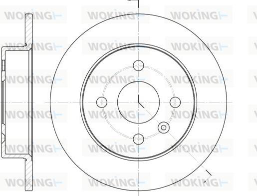 Woking D6570.00 - Тормозной диск autosila-amz.com