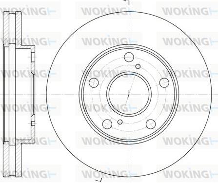 Woking D6571.10 - Тормозной диск autosila-amz.com