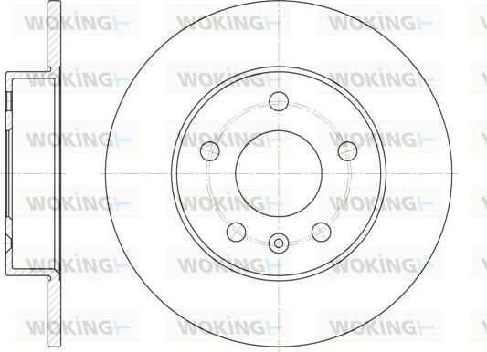 Woking D6578.00 - Тормозной диск autosila-amz.com