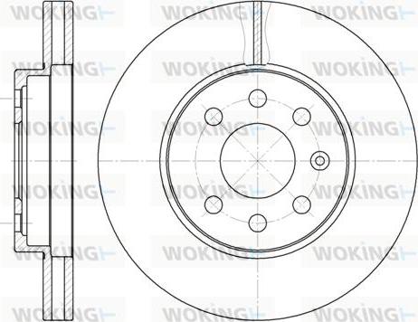 Woking D6573.10 - Тормозной диск autosila-amz.com