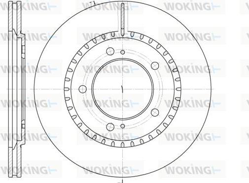 Woking D6699.10 - Тормозной диск autosila-amz.com