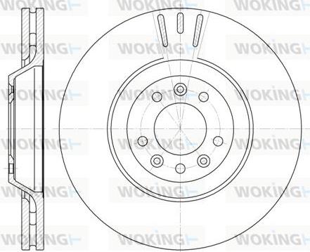 Woking D6691.10 - Тормозной диск autosila-amz.com