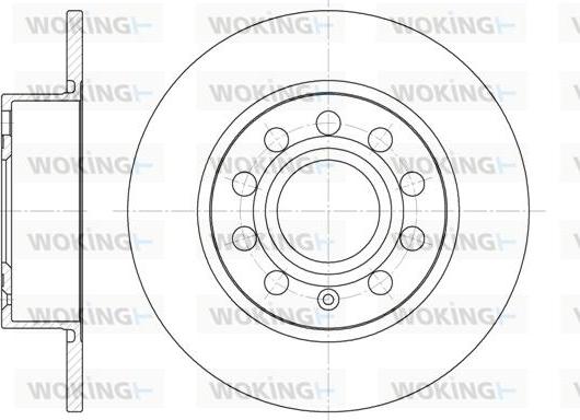 Woking D6649.00 - Тормозной диск autosila-amz.com