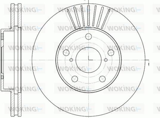 Woking D6640.10 - Тормозной диск autosila-amz.com