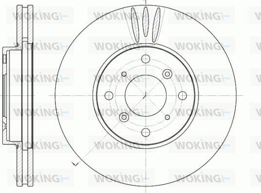 Woking D6641.10 - Тормозной диск autosila-amz.com