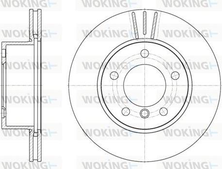 Woking D6651.10 - Тормозной диск autosila-amz.com