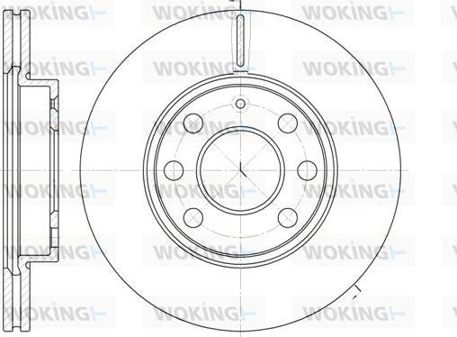 Woking D6665.10 - Тормозной диск autosila-amz.com