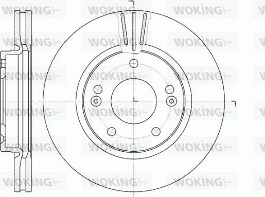 Woking D6667.10 - Тормозной диск autosila-amz.com