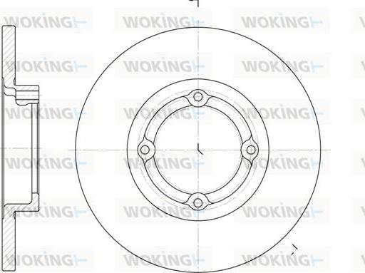 Woking D6606.00 - Тормозной диск autosila-amz.com