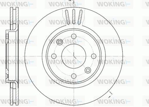 Woking D6603.10 - Тормозной диск autosila-amz.com