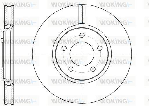 Woking D6602.10 - Тормозной диск autosila-amz.com
