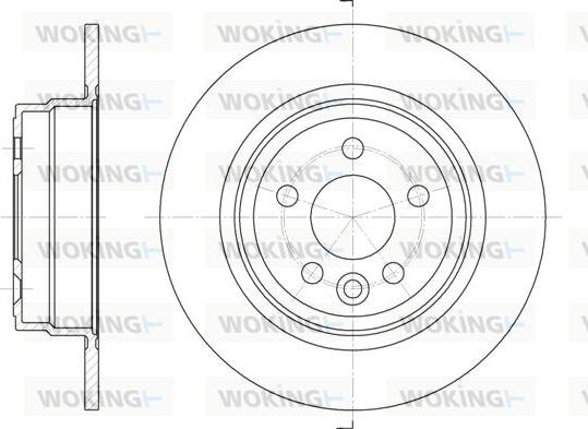 Woking D6615.00 - Тормозной диск autosila-amz.com