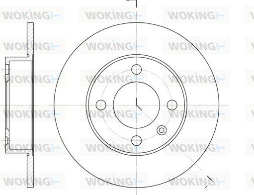 Woking D6616.00 - Тормозной диск autosila-amz.com