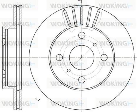 Woking D6618.10 - Тормозной диск autosila-amz.com