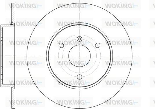 Woking D6617.00 - Тормозной диск autosila-amz.com