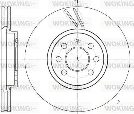 Woking D6684.10 - Тормозной диск autosila-amz.com