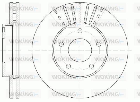 Woking D6681.10 - Тормозной диск autosila-amz.com