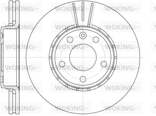 Woking D6682.10 - Тормозной диск autosila-amz.com